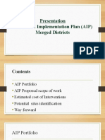 Presentation Accelerated Implementation Plan (AIP) Merged Districts