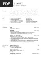 Resume Nurse Educator