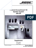 Powered Acoustimass - 25 Speaker System AM-25P: Service Manual