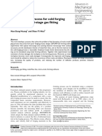 New Design of Process For Cold Forging To Improve Multi-Stage Gas Fitting