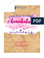 Manejo de Maquina Hemodialisis y Desconexión PDF