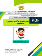 Primero Básico CL1, Guía de Aprendizaje IV Unidad Profa. Gladys Maaz.