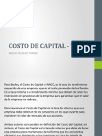 Costo de Capital - Wacc