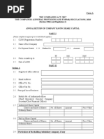 Form A - Annual Return of Company Having Share Capital