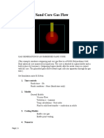 Sand Core Gas Flow