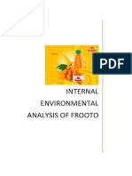 Internal Environmental Analysis of Frooto