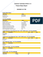 Cat Electronic Technician 2014A v1.0 Product Status Report