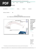 Reinforced Concrete Pitched Roof Apex Slab Reinforcement Detail