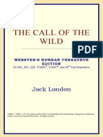 The Call of The Wild (Websters Korean Thesaurus Edition) by Jack London