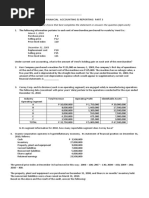 Name: - Prefinal Examination - Financial Accounting & Reporting Part 3