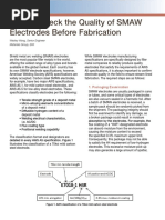 How To Check The Quality of SMAW Electrodes Before Fabrication