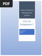 Human Resource Management System