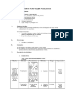 Formato para Taller Psicologico