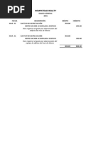 Hempstead Realty: Fecha Descripción Débito Crédito