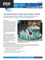 Technotes: The Advantages of Using Wind Tunnel Testing