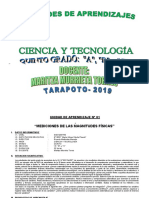 Unidad de Aprendizaje Del Área de Ciencia y Tecnología