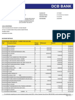 DCB BANK - Monthly Consolidated Statement