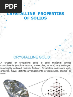 Crystalline Properties of Solids