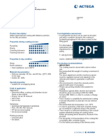 Technical Datasheet: Product Description Food Legislation Assessment