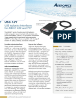 USB Avionics Interfaces For ARINC 429 and 717: Secure Locking Connectors Rugged Compact Enclosure