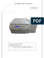 High Speed Centrifuge, 1248R - Service Manual