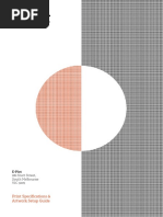 Print Specifications & Artwork Setup Guide: E-Plot