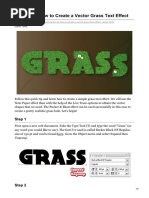 Quick Tip How To Create A Vector Grass Text Effect