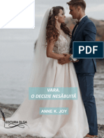 Vara. O Decizie Nesăbuită de Anne K. Joy (Anotimpuri #3) (Primele Trei Capitole Gratuit)