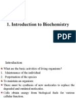 Lecture 1 Biochemistry