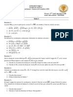 Série 1 Électromagnétisme 2eme