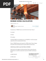 Busbar Sizing Calculation