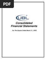 Consolidated Financial Statements Mar 09