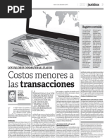 Los Valores Desmaterializados Costos Menores A Las Transacciones. Jurídica.