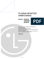 Plasma Monitor: Owner'S Manual