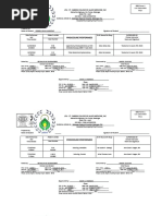 Procedure Performed: ODC Form 1