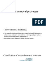 Material Removal Processes