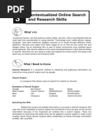 Contextualized Online Search and Research Skills: What 'S in