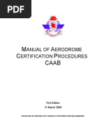 M A C P Caab: Anual of Erodrome Ertification Rocedures