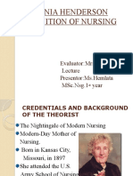 Virginia Henderson Definition of Nursing: Evaluator:Mrs - Sunita Sharma Presentor:Ms - Hemlata MSC - Nsg.1 Year