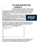 Qué Es Una Macro de Excel