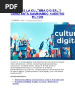 Cultura Digital