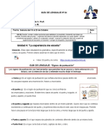 Guía 24 Lenguaje Semana 19 Al 23 de Octubre