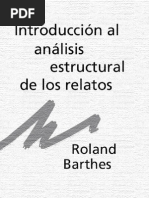 BARTHES ROLAND - Introduccion Al Analisis Estructural de Los Relatos (1966) Revista Communications