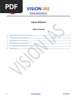 Vision Ias Labour Reforms PDF