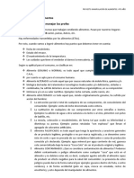 La Manipulación de Alimentos Implica Estar en Contacto Directo Con Los Alimentos Durante Su Etapa de Preparación