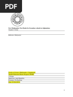 New Mathematics Text Books For Secondary Schools in Afghanistan