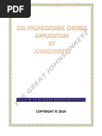 500 Professional Chords Application Book by Johnsonkeyz