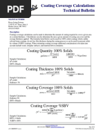 Coating Coverage Calculations Technical Bulletin