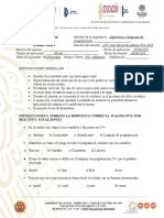 Examen Tema 3 Algoritmos y Lenguajes de Programacion