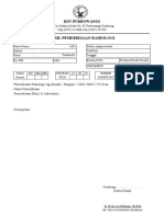 Form Hasil Pemeriksaan Radiologi